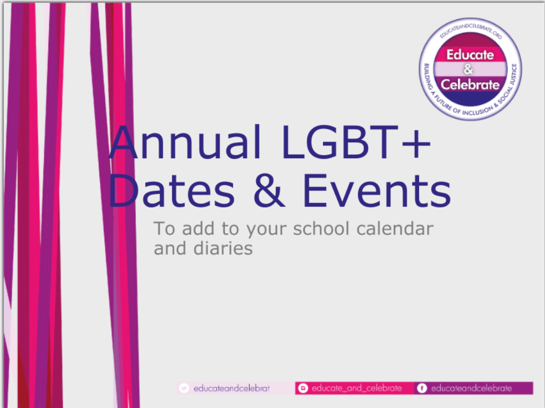 2022 LGBT+ key dates calendar